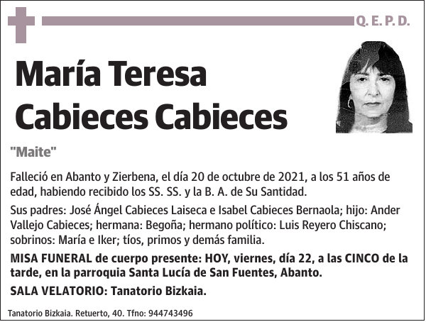 María Teresa Cabieces Cabieces