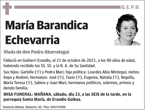 María Barandica Echevarria