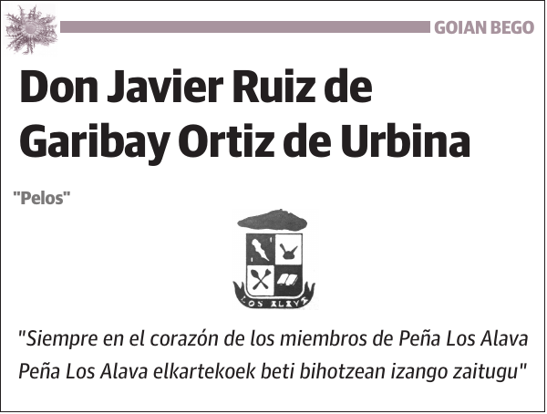 Javier Ruiz de Garibay Ortiz de Urbina