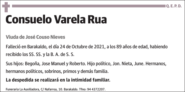 Consuelo Varela Rua