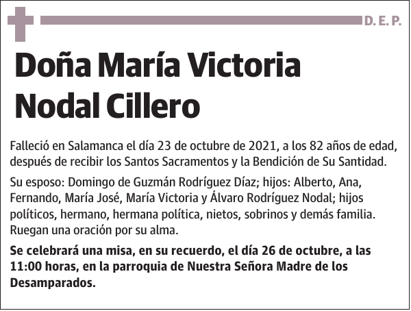 María Victoria Nodal Cillero