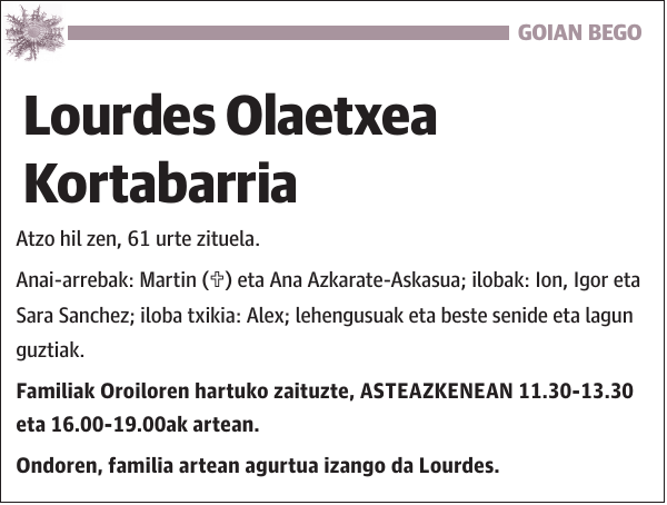 Lourdes Olaetxea Kortabarria