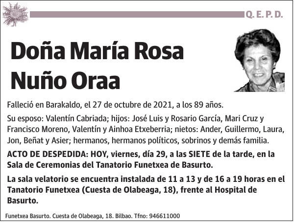 María Rosa Nuño Oraa