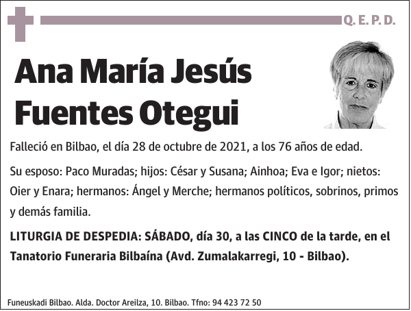 Ana María Jesús Fuentes Otegui