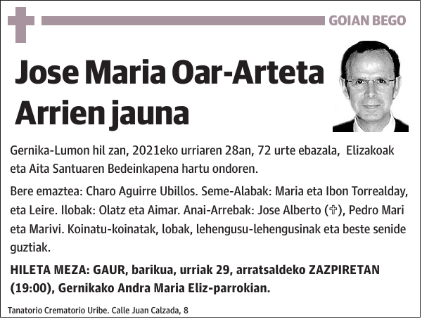 Jose Maria Oar-Arteta Arrien