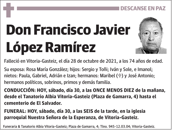 Francisco Javier López Ramírez