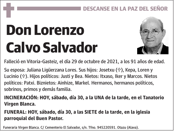 Lorenzo Calvo Salvador