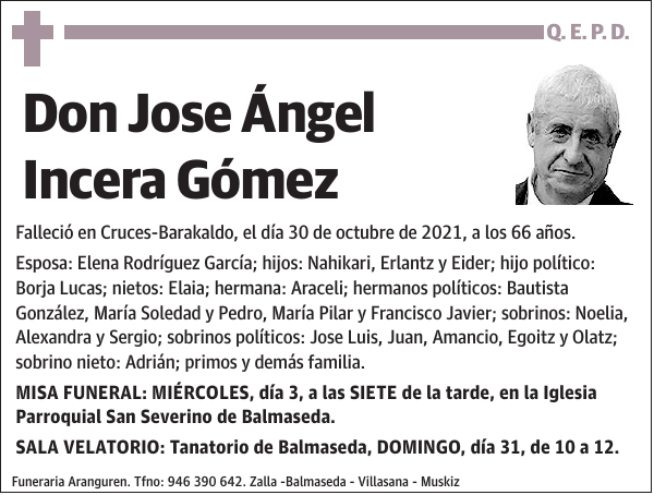 Jose Ángel Incera Gómez