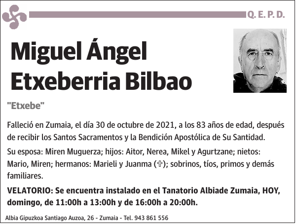 Miguel Ángel Etxeberria Bilbao