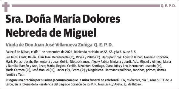 María Dolores Nebreda de Miguel