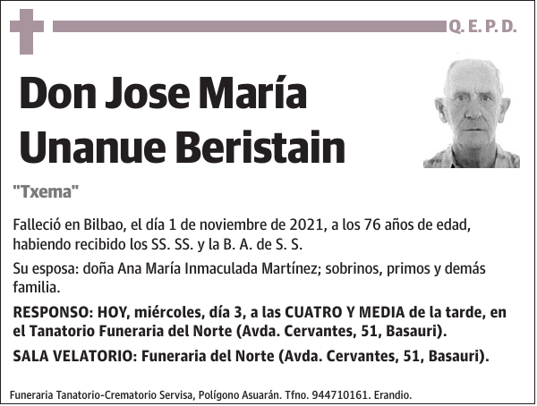 Jose María Unanue Beristain