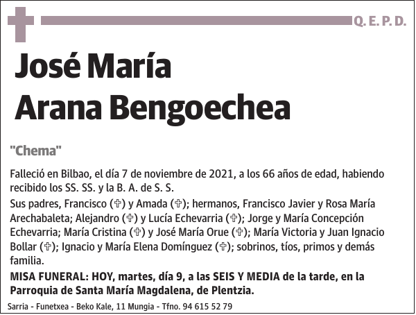 José María Arana Bengoechea