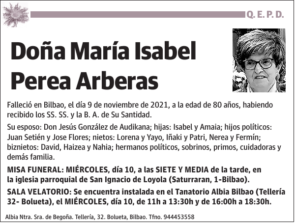 María Isabel Perea Arberas