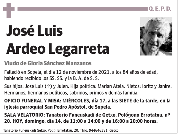 José Luis Ardeo Legarreta