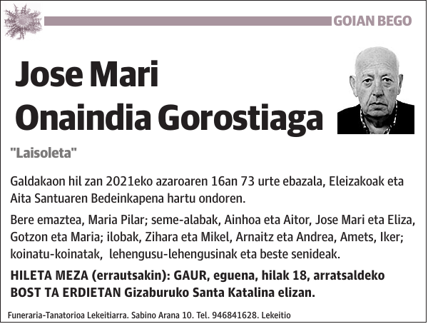 Jose Mari Onaindia Gorostiaga