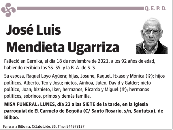 José Luis Mendieta Ugarriza