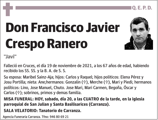 Francisco Javier Crespo Ranero