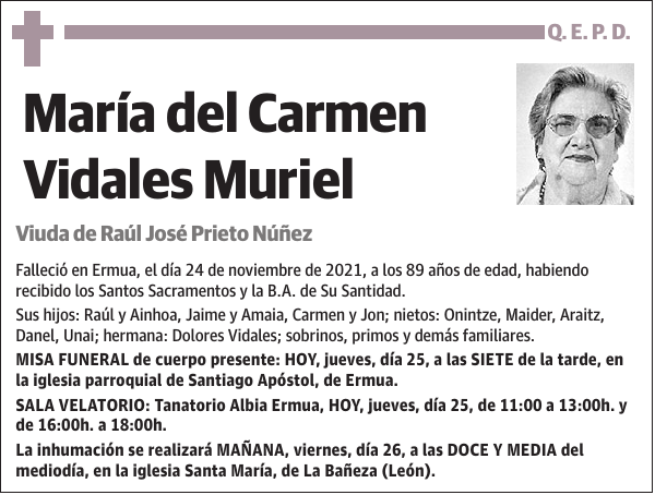 María del Carmen Vidales Muriel