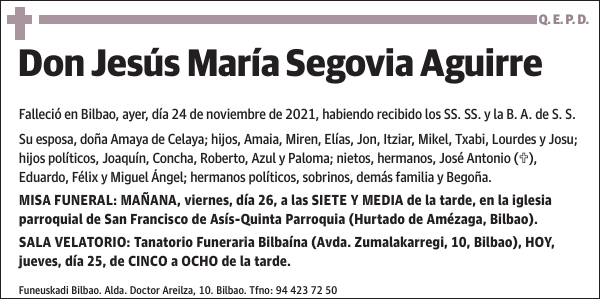 Jesús María Segovia Aguirre