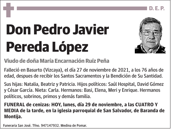 Pedro Javier Pereda López