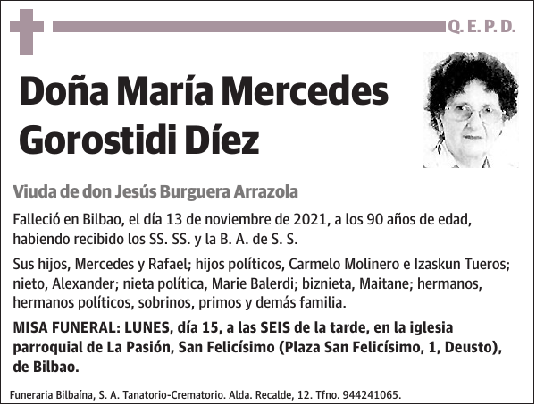 María Mercedes Gorostidi Díez