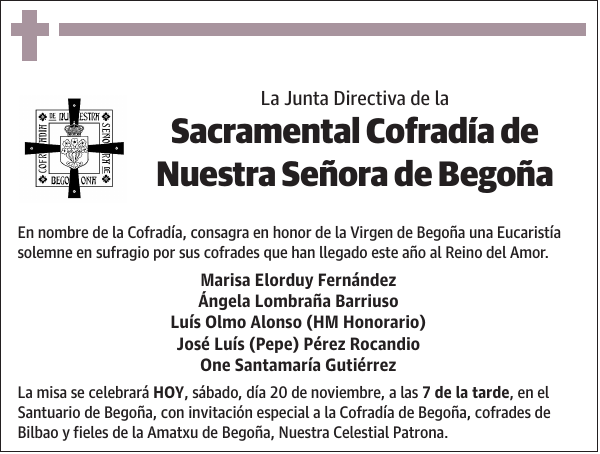 Sacramental Cofradía de Nuestra Señora de Begoña