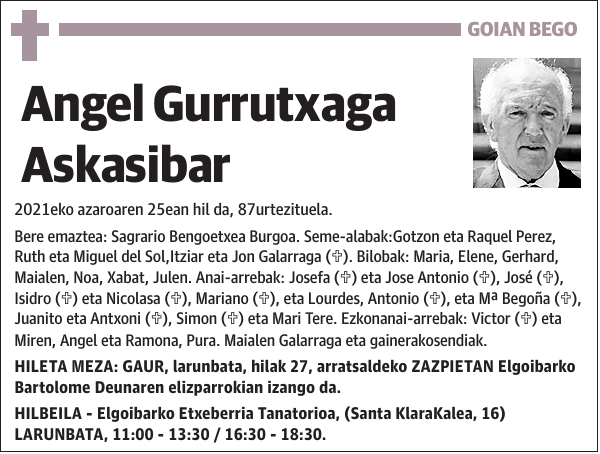 Angel Gurrutxaga Askasibar