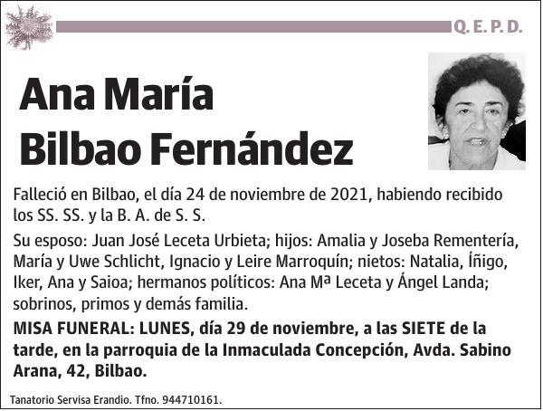 Ana María Bilbao Fernández