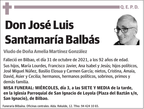 José Luis Santamaría Balbás