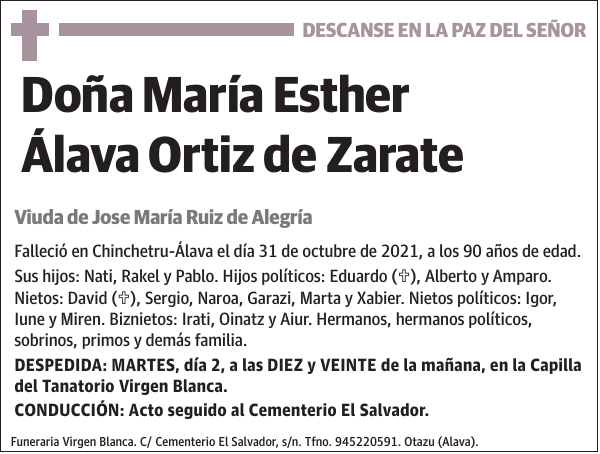 María Esther Álava Ortiz de Zarate