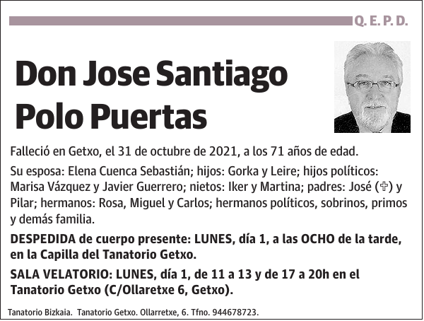 Jose Santiago Polo Puertas