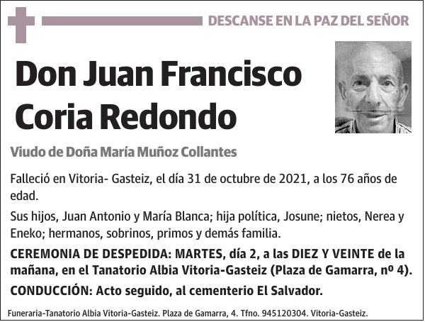 Juan Francisco Coria Redondo