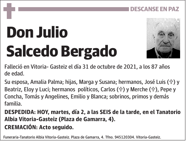 Julio Salcedo Bergado