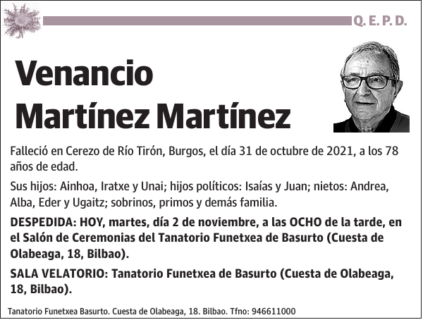 Venancio Martínez Martínez