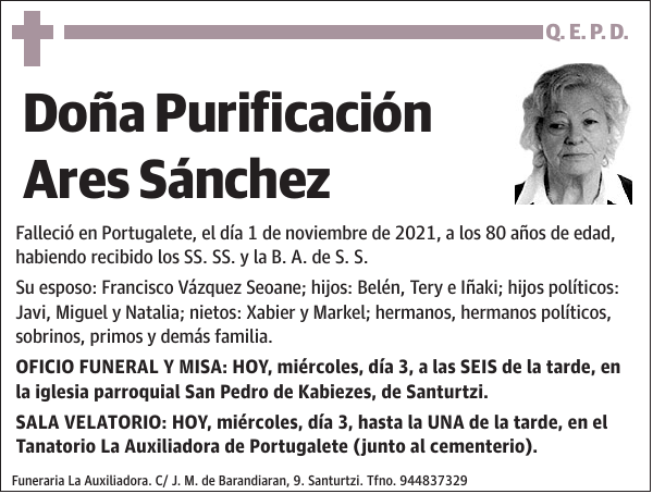 Purificación Ares Sánchez