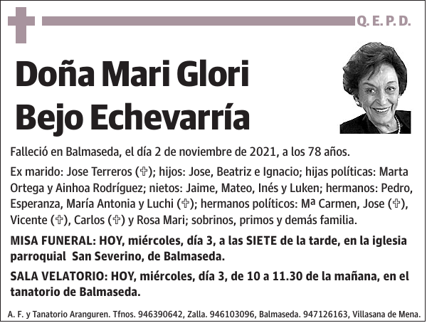 Mari Glori Bejo Echevarría