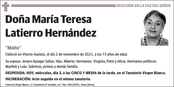 María Teresa Latierro Hernández