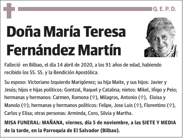 María Teresa Fernández Martín