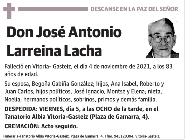 José Antonio Larreina Lacha