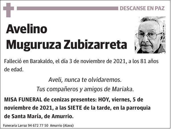 Avelino Muguruza Zubizarreta