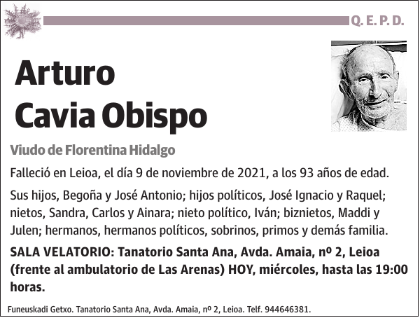 Arturo Cavia Obispo