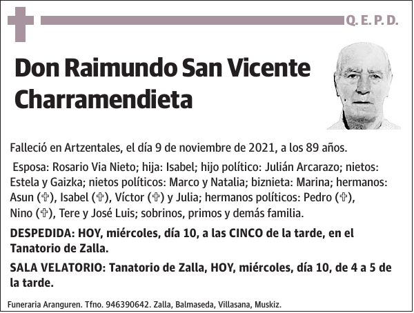 Raimundo San Vicente Charramendieta