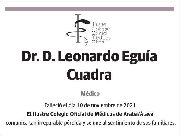 Leonardo Eguía Cuadra Médico