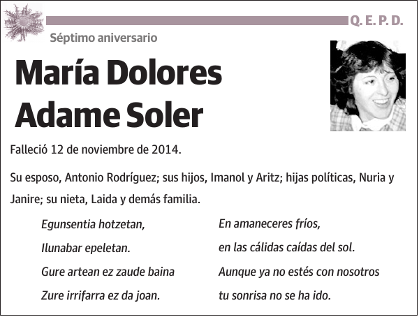 María Dolores Adame Soler