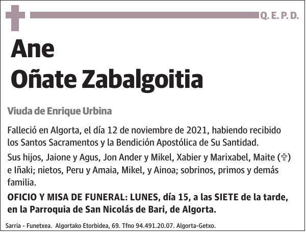 Ane Oñate Zabalgoitia