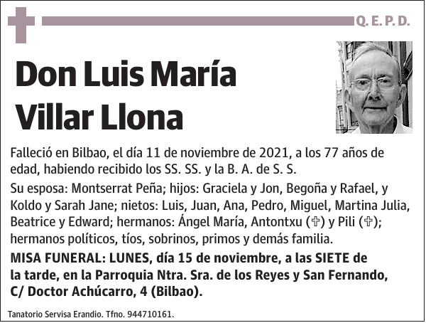 Luis María Villar Llona