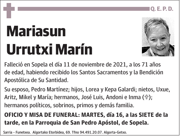 Mariasun Urrutxi Marín