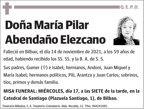 María Pilar Abendaño Elezcano