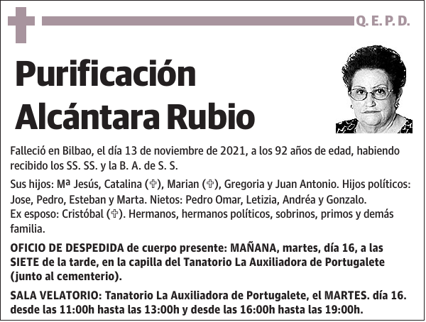 Purificación Alcántara Rubio