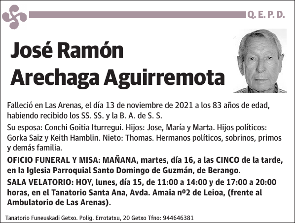 José Ramón Arechaga Aguirremota